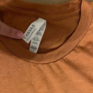 Bella + Canvas t shirt orange